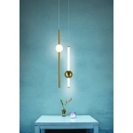 Lampa wisząca O-LINE 63 - LED, 63 cm, złoty połysk ST-1689S mirror gold Step into Design
