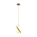 Lampa wisząca ORBITA biało złota 25 cm DP0067-250 Step into design