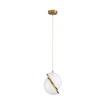 Lampa wisząca ORBITA biało złota 25 cm DP0067-250 Step into design