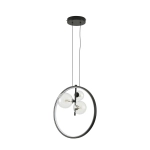 Lampa wisząca ORION RING LED czarny 40 cm DN1504 Step into design