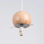 Lampa wisząca PEKKA 1 biała/naturalne drewno SL.1390 SOLLUX LIGHTING