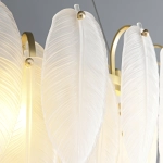 Lampa wisząca PIUMA LONG biała 100 cm ST-6289-10C Step into design