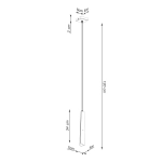 Lampa wisząca PRYSM 1 czarna SL.1400 SOLLUX LIGHTING