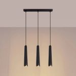 Lampa wisząca PRYSM 3L czarna SL.1402 SOLLUX LIGHTING
