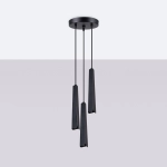 Lampa wisząca PRYSM 3P czarna SL.1401 SOLLUX LIGHTING