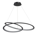 Lampa wisząca SPIRELLO ledowa czarna 80 cm ST-8826P/B Step into Design