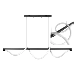 Lampa wisząca Serpente DDXZ004 55W czarna - wężyk gładki 1159DL DOMENO LIGHTING - zdjęcie dodatkowe 1