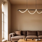 Lampa wisząca Serpente DDXZ004 55W czarna - wężyk gładki 1159DL DOMENO LIGHTING - zdjęcie dodatkowe 2