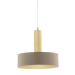 Lampa wisząca VITRUM GOLD koło ciepły beż/złoty szczotkowany 41717 Sigma
