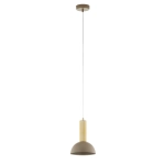 Lampa wisząca VITRUM GOLD kopuła D ciepły beż/złoty szczotkowany 41714 Sigma