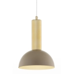 Lampa wisząca VITRUM GOLD kopuła D ciepły beż/złoty szczotkowany 41714 Sigma