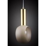 Lampa wisząca VITRUM GOLD oczko ciepły beż/złoty szczotkowany 41718 Sigma