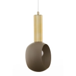 Lampa wisząca VITRUM GOLD oczko ciepły beż/złoty szczotkowany 41718 Sigma