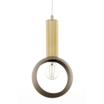 Lampa wisząca VITRUM GOLD oczko ciepły beż/złoty szczotkowany 41718 Sigma