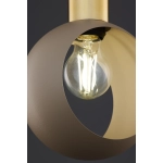 Lampa wisząca VITRUM GOLD oczko ciepły beż/złoty szczotkowany 41718 Sigma