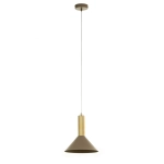 Lampa wisząca VITRUM GOLD stożek ciepły beż/złoty szczotkowany 41719 Sigma - zdjęcie produktu