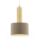 Lampa wisząca VITRUM GOLD walec ciepły beż/złoty szczotkowany 41716 Sigma - zdjęcie produktu