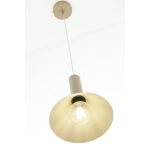 Lampa wisząca VITRUM stożek ciepły beż 41544 RAL 1019 Sigma