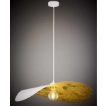 Lampa wisząca duża falowana biało-złota LEAF 41921 Sigma