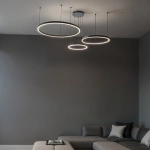 Lampa wisząca okręgi 116W czarna AZ134 MONZA 1236DL DOMENO LIGHTING - zdjęcie dodatkowe 2