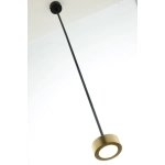 Lampa wisząca reflektor nowoczesna BAR 1 L czarny_złoty mosiądzowany 41645 wys.113 cm Sigma