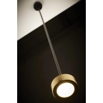 Lampa wisząca reflektor nowoczesna BAR 1 L czarny_złoty mosiądzowany 41645 wys.113 cm Sigma