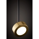 Lampa wisząca reflektor nowoczesna BAR 1 S czarny_złoty mosiądzowany 41641 wys.47cm Sigma