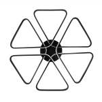 Lampa wiszące Trójkąty MADERA 72W + Pilot AZ133 295DL DOMENO LIGHTING - zdjęcie dodatkowe 2