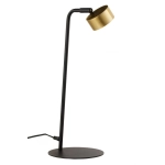 Lampka ruchomy reflektor nowoczesna BAR czarny_złoty mosiądzowany 41709 Sigma
