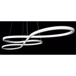 Lampa wisząca SERPENTINE Decoracyjna 60W + Pilot biała