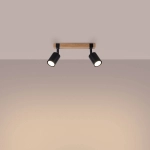 Plafon FAGER 2 czarny SL.1344 SOLLUX LIGHTING