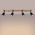 Plafon FAGER 4L czarny SL.1346 SOLLUX LIGHTING