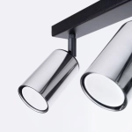 Plafon WINX 3 czarny/chrom SL.1368 SOLLUX LIGHTING