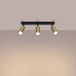 Plafon WINX 3L czarny/złoty SL.1384 SOLLUX LIGHTING