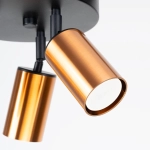 Plafon WINX 3P czarny/miedź SL.1377 SOLLUX LIGHTING
