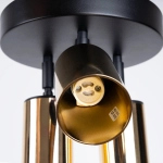 Plafon WINX 3P czarny/złoty SL.1385 SOLLUX LIGHTING