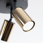 Plafon WINX 3P czarny/złoty SL.1385 SOLLUX LIGHTING