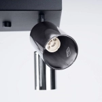 Plafon WINX 4 czarny/chrom SL.1370 SOLLUX LIGHTING