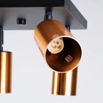 Plafon WINX 4 czarny/miedź SL.1378 SOLLUX LIGHTING