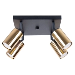 Plafon WINX 4 czarny/złoty SL.1386 SOLLUX LIGHTING