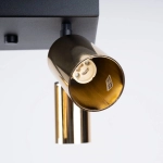Plafon WINX 4 czarny/złoty SL.1386 SOLLUX LIGHTING