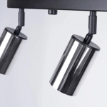Plafon WINX 4L czarny/chrom SL.1371 SOLLUX LIGHTING