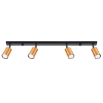 Plafon WINX 4L czarny/miedź SL.1379 SOLLUX LIGHTING