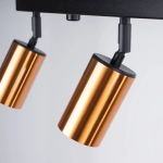Plafon WINX 4L czarny/miedź SL.1379 SOLLUX LIGHTING