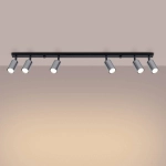 Plafon WINX 6L czarny/chrom SL.1372 SOLLUX LIGHTING