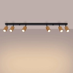 Plafon WINX 6L czarny/miedź SL.1380 SOLLUX LIGHTING