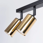 Plafon WINX 6L czarny/złoty SL.1388 SOLLUX LIGHTING