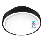 Plafon sufitowy PIR P2582-E27-S E27x2 czarny z czujnikiem ruchu i zmierzchu ROTONDA 1362DL DOMENO LIGHTING - zdjęcie dodatkowe 1