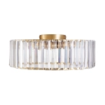 Plafon sufitowy glamour MAGIA 40 cm - złoty szczotkowany, kryształy K9 ST-D8801C-R40-MAGIA Step into design