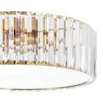 Plafon sufitowy glamour MAGIA 40 cm - złoty szczotkowany, kryształy K9 ST-D8801C-R40-MAGIA Step into design